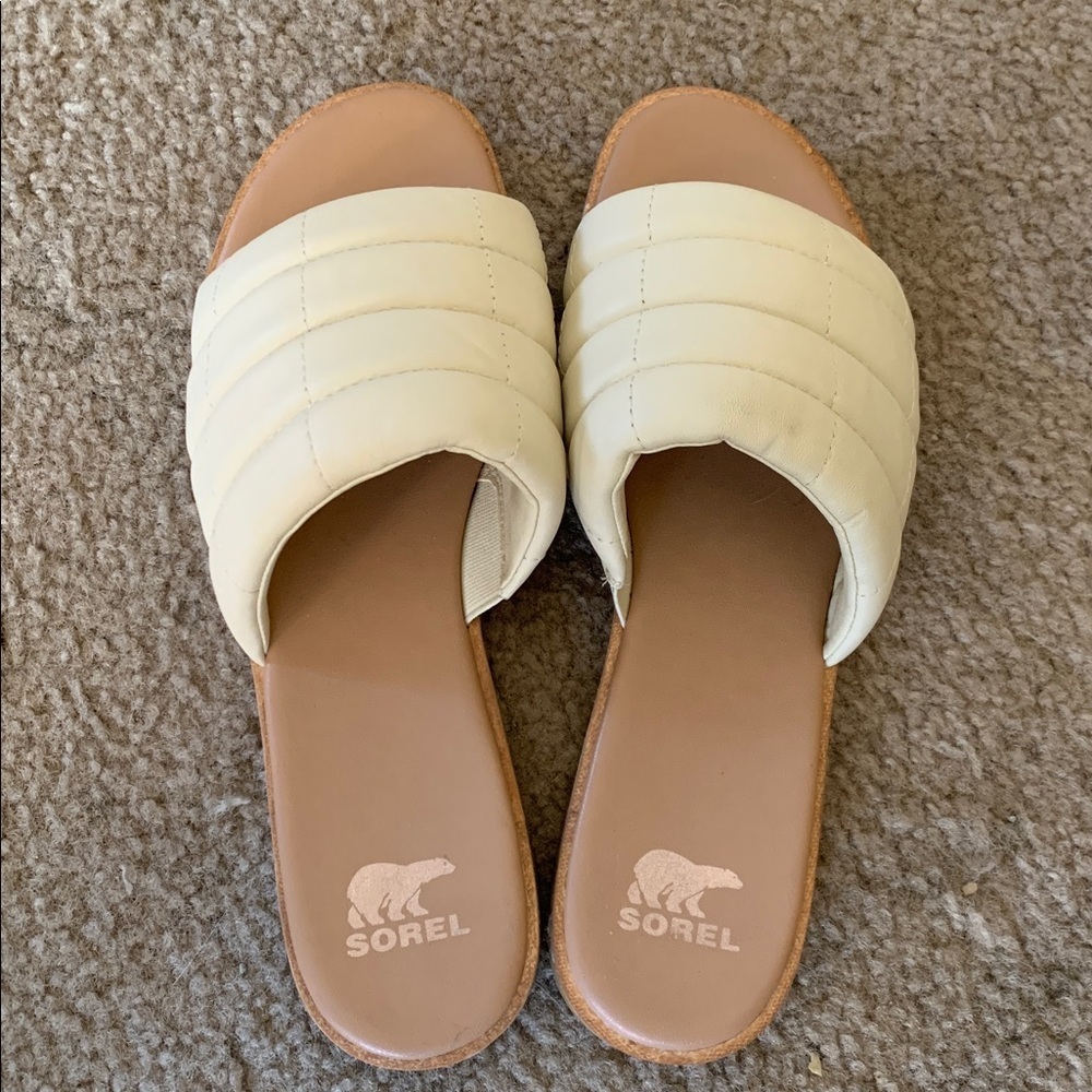 SOREL Ella III Quilted Puff Slide Sandal Size 9 - Picture 5 of 7